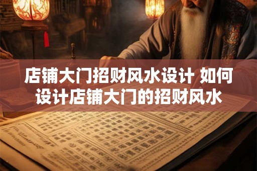 店铺大门招财风水设计 如何设计店铺大门的招财风水
