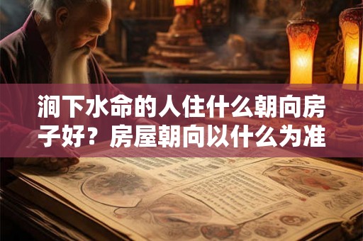涧下水命的人住什么朝向房子好？房屋朝向以什么为准？