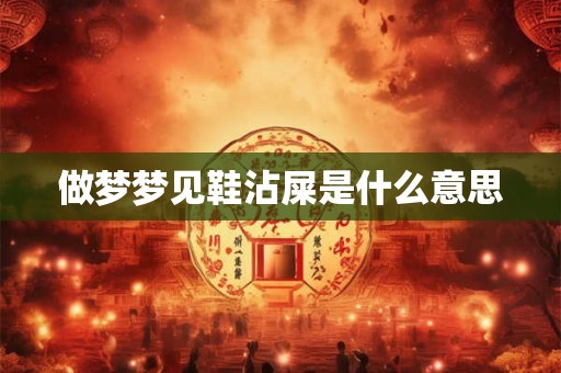 做梦梦见鞋沾屎是什么意思
