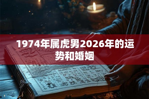 1974年属虎男2026年的运势和婚姻