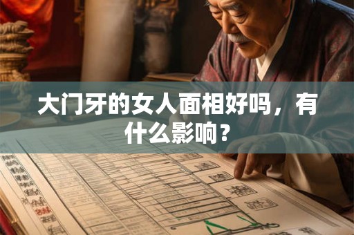 大门牙的女人面相好吗，有什么影响？