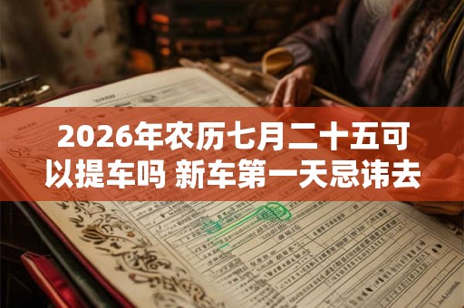2026年农历七月二十五可以提车吗 新车第一天忌讳去的地方