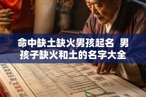 命中缺土缺火男孩起名 男孩子缺火和土的名字大全 命中缺土缺火男孩起名 男孩子缺火和土的名字大全
