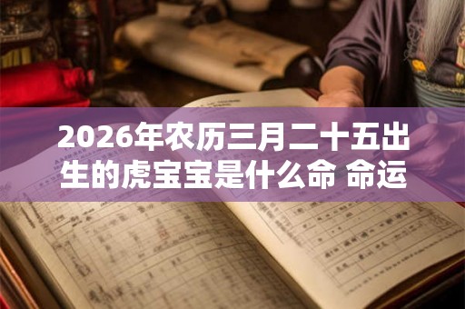 2026年农历三月二十五出生的虎宝宝是什么命 命运是好是坏