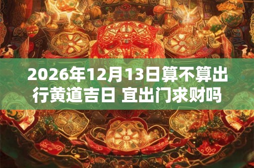 2026年12月13日算不算出行黄道吉日 宜出门求财吗 2026年12月13日算不算出行黄道吉日 宜出门求财吗
