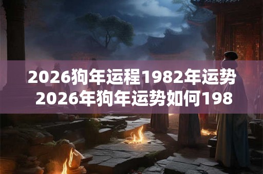 2026狗年运程1982年运势 2026年狗年运势如何1982年的你运势如何