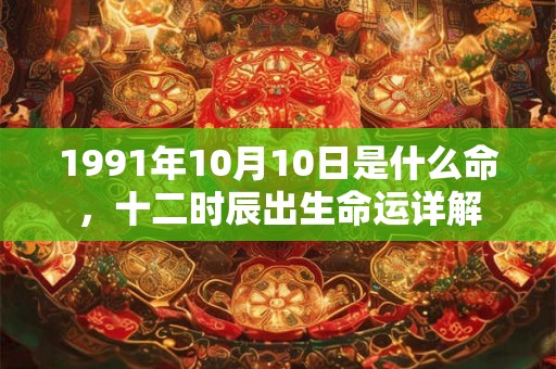 1991年10月10日是什么命,十二时辰出生命运详解 1991年10月10日是什么命,十二时辰出生命运详解