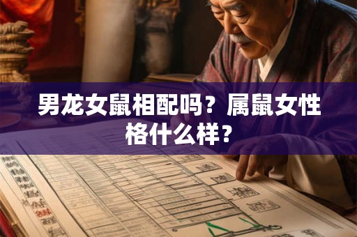 男龙女鼠相配吗？属鼠女性格什么样？
