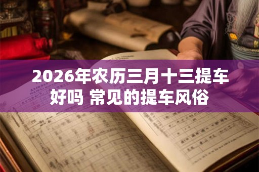 2026年农历三月十三提车好吗 常见的提车风俗 2026年农历三月十三提车好吗 常见的提车风俗