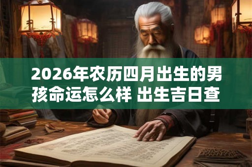 2026年农历四月出生的男孩命运怎么样 出生吉日查询 2026年农历四月出生的男孩命运怎么样 出生吉日查询