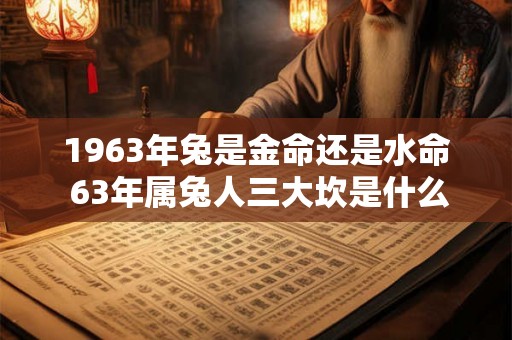 1963年兔是金命还是水命 63年属兔人三大坎是什么