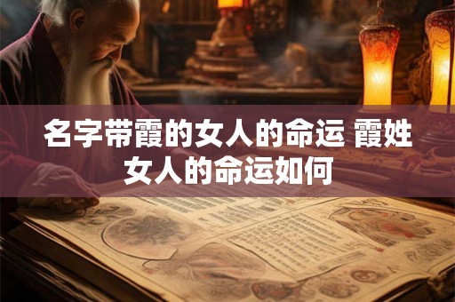 名字带霞的女人的命运 霞姓女人的命运如何 名字带霞的女人的命运 霞姓女人的命运如何