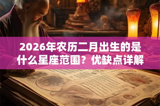 2026年农历二月出生的是什么星座范围？优缺点详解