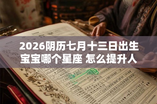2026阴历七月十三日出生宝宝哪个星座 怎么提升人缘 2026阴历七月十三日出生宝宝哪个星座 怎么提升人缘