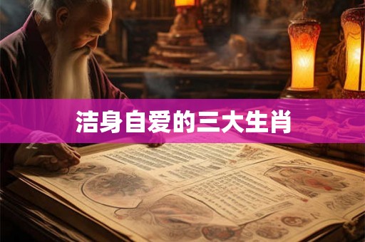 洁身自爱的三大生肖