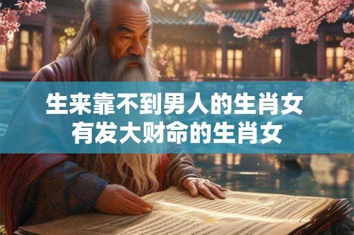 生来靠不到男人的生肖女 有发大财命的生肖女
