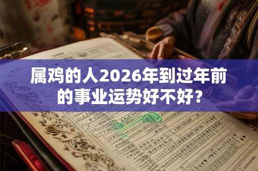属鸡的人2026年到过年前的事业运势好不好? 属鸡的人2026年到过年前的事业运势好不好?