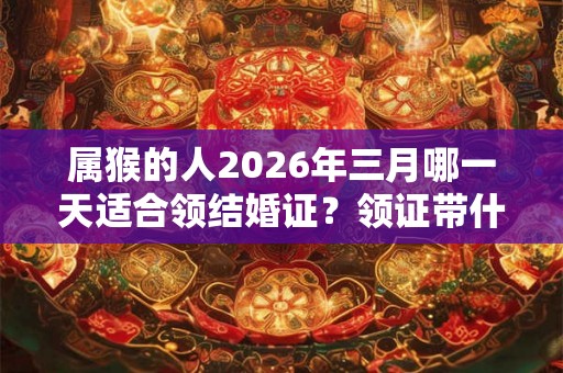 属猴的人2026年三月哪一天适合领结婚证？领证带什么材料？