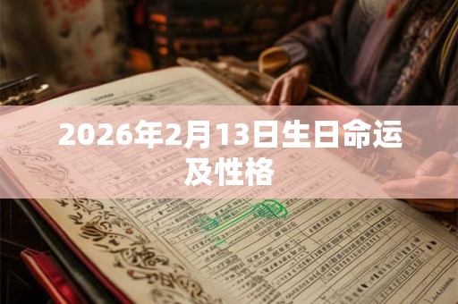 2026年2月13日生日命运及性格