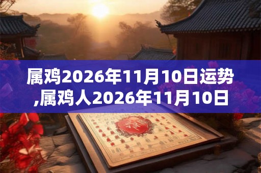 属鸡2026年11月10日运势,属鸡人2026年11月10日财运,生肖鸡2026年11月10日运势