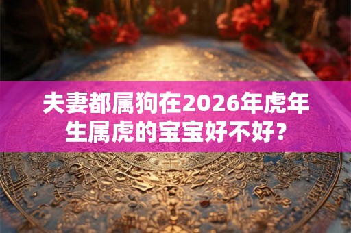 夫妻都属狗在2026年虎年生属虎的宝宝好不好？