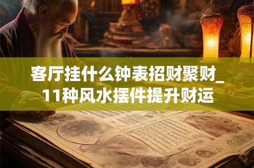 客厅挂什么钟表招财聚财_11种风水摆件提升财运