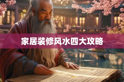 家居装修风水四大攻略