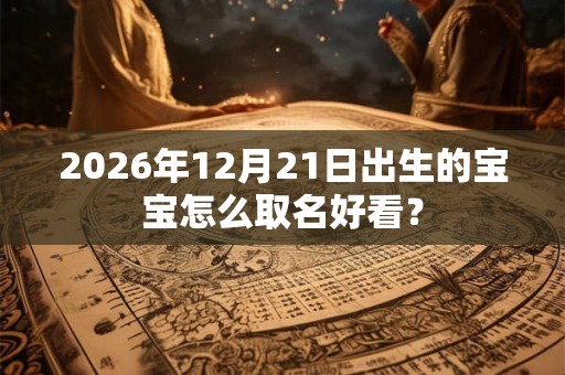 2026年12月21日出生的宝宝怎么取名好看？