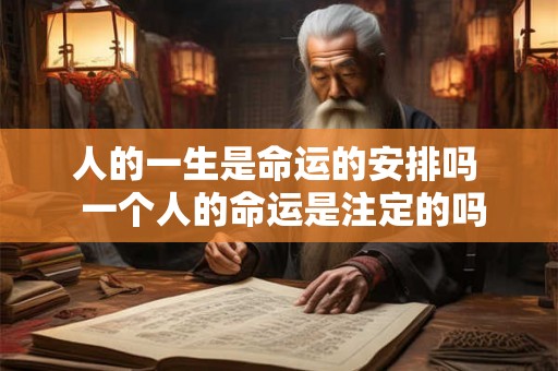 人的一生是命运的安排吗  一个人的命运是注定的吗