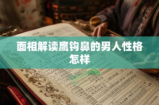 面相解读鹰钩鼻的男人性格怎样 面相解读鹰钩鼻的男人性格怎样