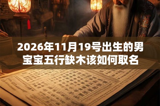 2026年11月19号出生的男宝宝五行缺木该如何取名