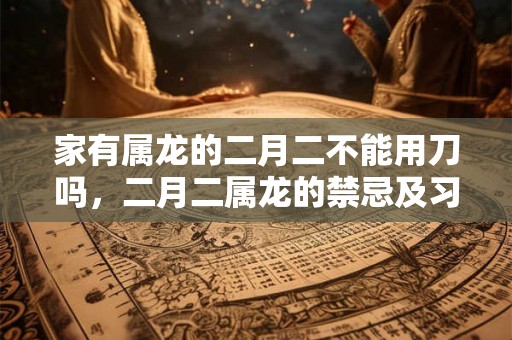 家有属龙的二月二不能用刀吗，二月二属龙的禁忌及习俗详解