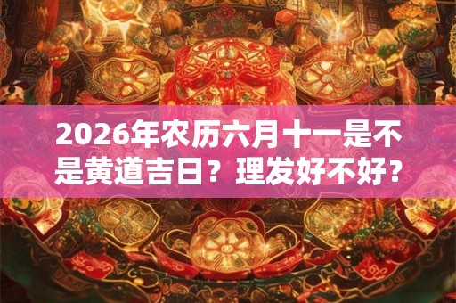 2026年农历六月十一是不是黄道吉日？理发好不好？