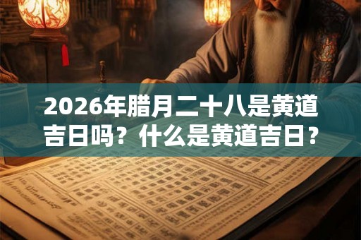 2026年腊月二十八是黄道吉日吗？什么是黄道吉日？