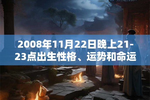 2008年11月22日晚上21-23点出生性格、运势和命运