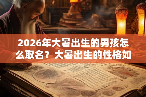 2026年大暑出生的男孩怎么取名？大暑出生的性格如何？