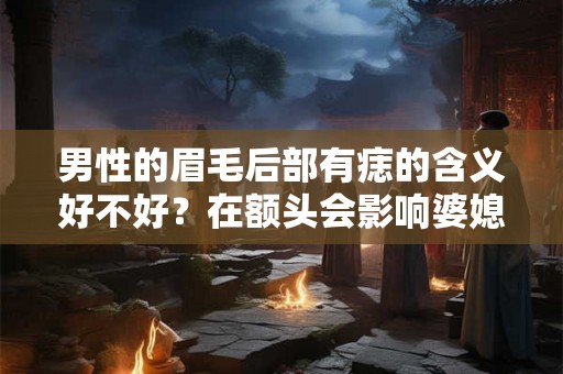 男性的眉毛后部有痣的含义好不好？在额头会影响婆媳的关系？