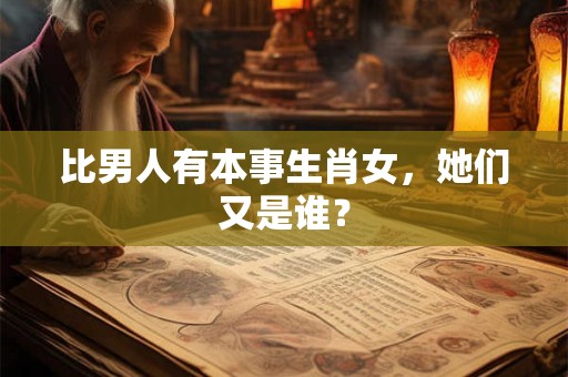 比男人有本事生肖女,她们又是谁? 比男人有本事生肖女,她们又是谁?
