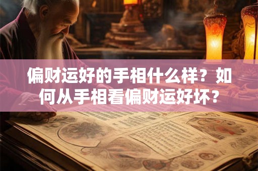 偏财运好的手相什么样?如何从手相看偏财运好坏? 偏财运好的手相什么样?如何从手相看偏财运好坏?