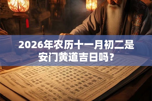 2026年农历十一月初二是安门黄道吉日吗? 2026年农历十一月初二是安门黄道吉日吗?