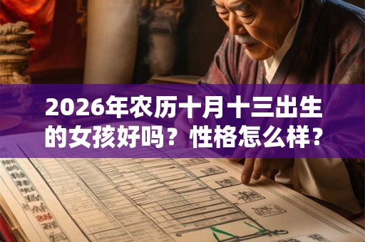 2026年农历十月十三出生的女孩好吗？性格怎么样？