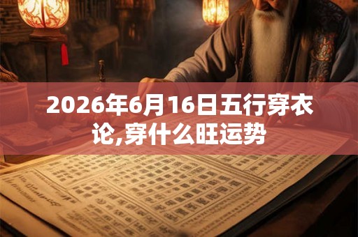 2026年6月16日五行穿衣论,穿什么旺运势