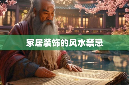 家居装饰的风水禁忌 家居装饰的风水禁忌