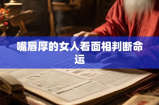 嘴唇厚的女人看面相判断命运