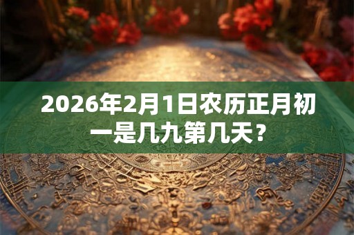 2026年2月1日农历正月初一是几九第几天？