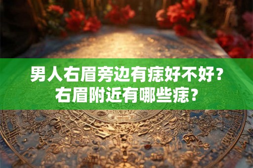 男人右眉旁边有痣好不好？右眉附近有哪些痣？