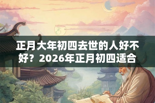 正月大年初四去世的人好不好？2026年正月初四适合出殡吗？