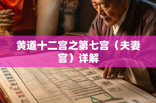 黄道十二宫之第七宫（夫妻宫）详解