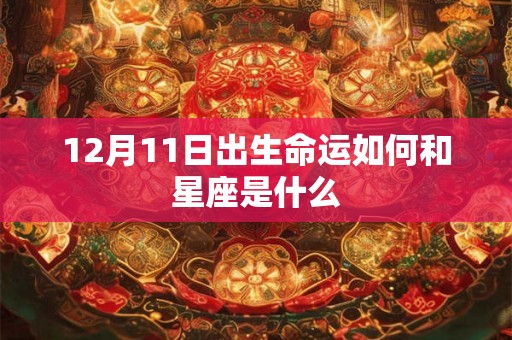 12月11日出生命运如何和星座是什么
