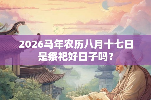 2026马年农历八月十七日是祭祀好日子吗？